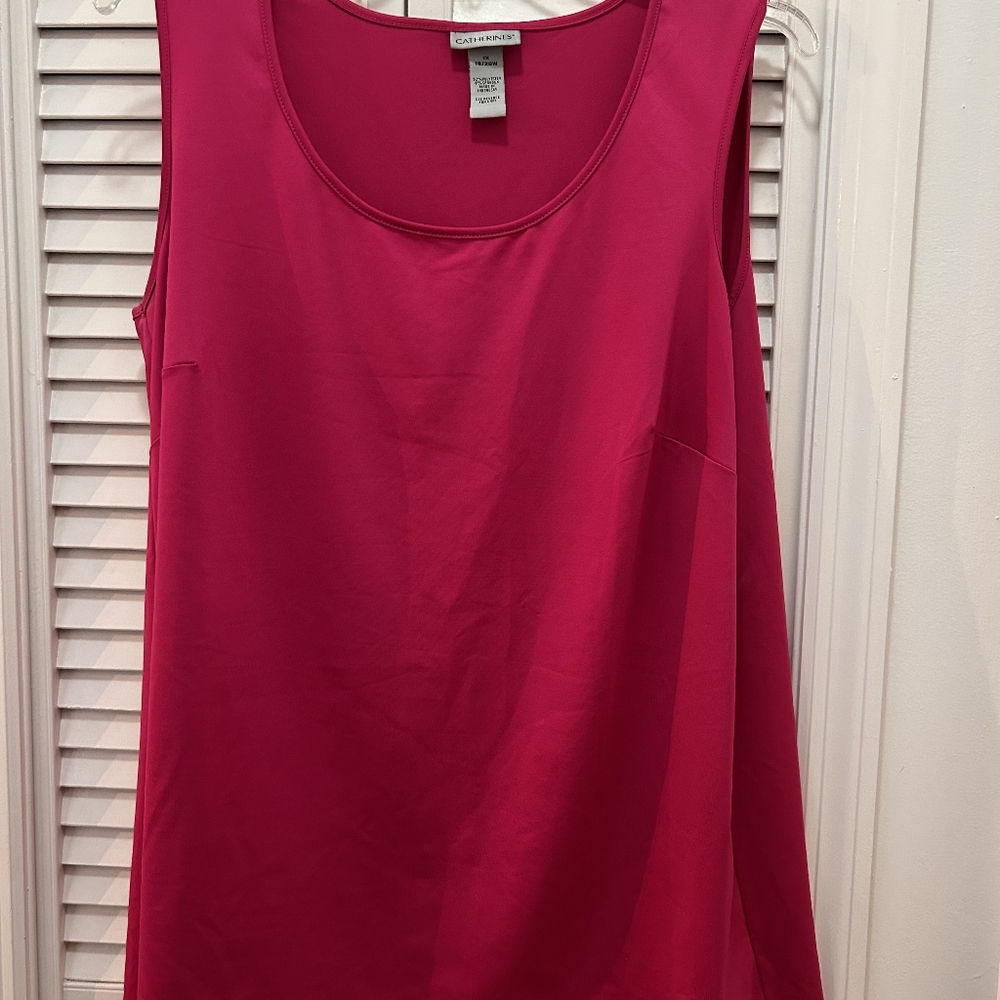 Catherines Women's Pink Timeless Tank Top
